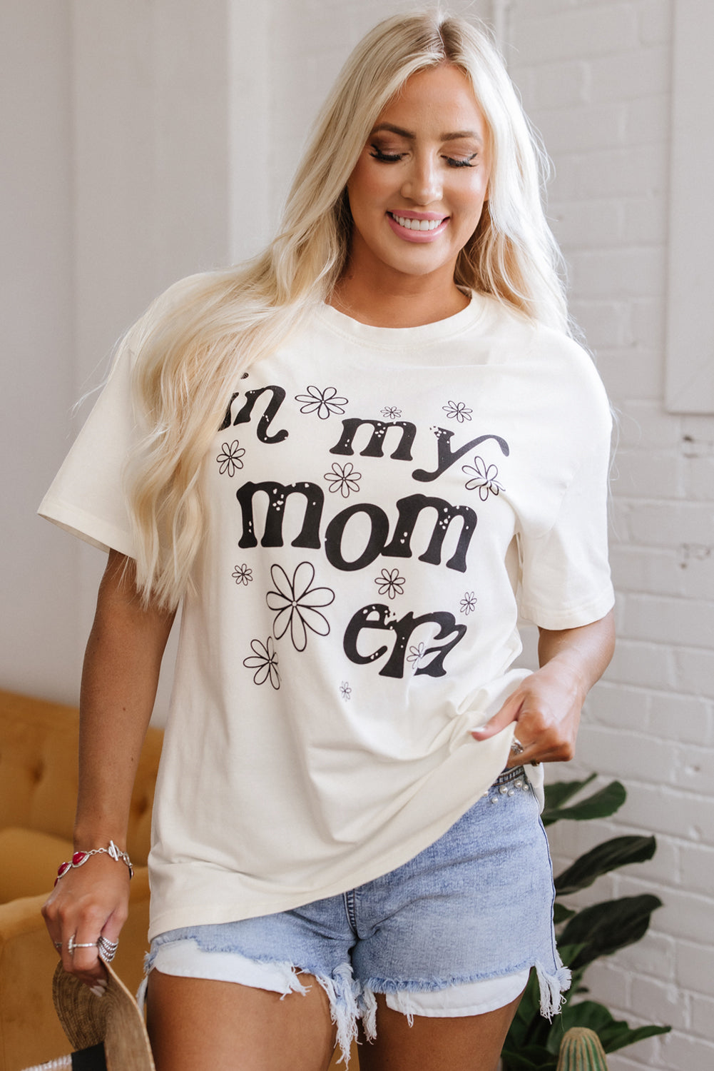 In My Mom Era Graphic Loose Casual Tee